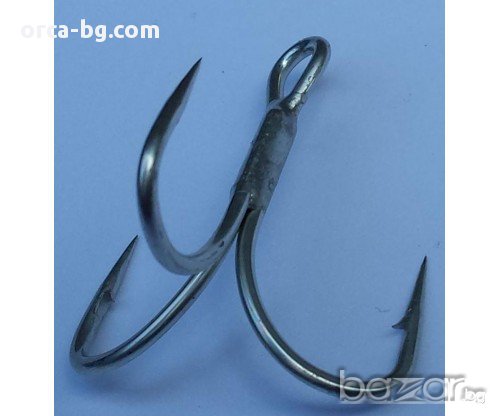 Морски куки тройки - карбон, снимка 1