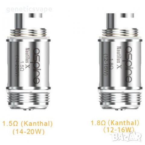 Aspire Nautilus X Replacement Coils 1.5ohm 1.8ohm изпарителни глави за вейп , снимка 1