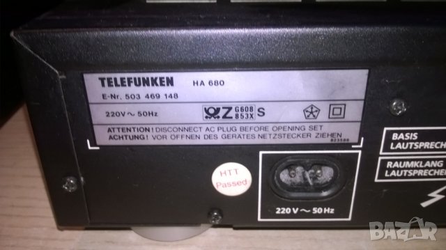 telefunken ha-680 усилвател-внос швеицария, снимка 12 - Ресийвъри, усилватели, смесителни пултове - 22975672