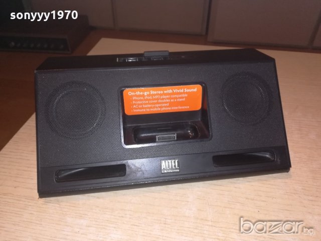 altec lansing-imt320-iphone/aux-за ремонт-внос швеицария, снимка 2 - Ресийвъри, усилватели, смесителни пултове - 20360456