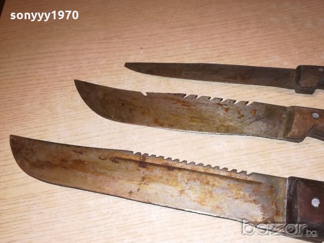 три стари ножа-ретро колекция-37/34/30см, снимка 14 - Колекции - 21073492