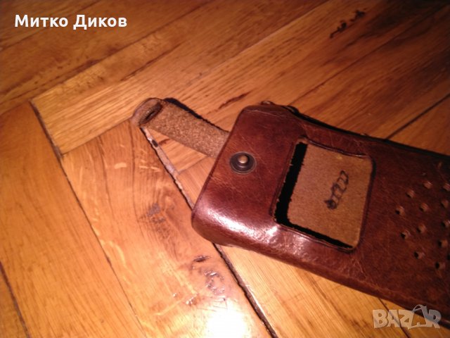 Калъф естествена кожа за радиостанция за носене на колан-два броя, снимка 2 - Чанти - 24138429