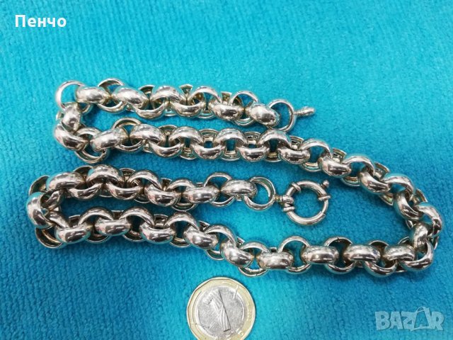 Чисто нов почистен излъскан запазен сребърен ланец с печат 925 масивен синджир 113 грама сребро, снимка 11 - Колиета, медальони, синджири - 21994081