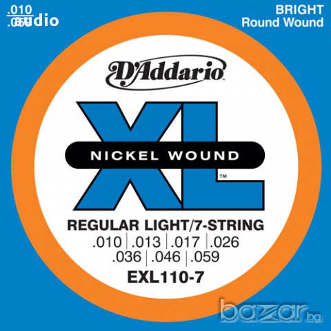 Струни за електрическа китара D'addario EXL110-7