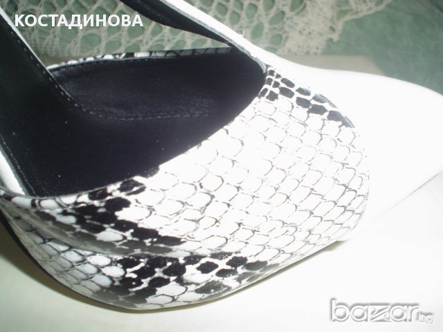 ефектни обувки със змийска шарка, снимка 7 - Дамски обувки на ток - 11084801