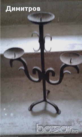 Свещници от ковано желязо, снимка 4 - Други стоки за дома - 16097574
