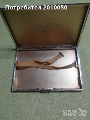  сребърна  табакера 1940г, снимка 1 - Подаръци за мъже - 24727706