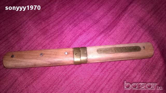 Стар комплект нож+вилица-25см-внос швеицария, снимка 4 - Антикварни и старинни предмети - 17682853