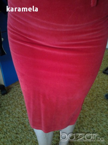 страхотна наситено червена елегантна пола, снимка 4 - Поли - 8777209