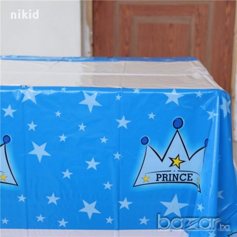 принц prince найлонова покривка за парти рожден ден кръщене, снимка 1 - Покривки за маси - 17494459