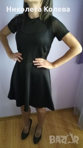 Черна секси елегантна рокля, снимка 3 - Рокли - 21775519