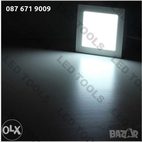 ЛЕД панели за вграждане, кръг квадрат, LED диоден панел плафон , снимка 2 - Лед осветление - 23312145