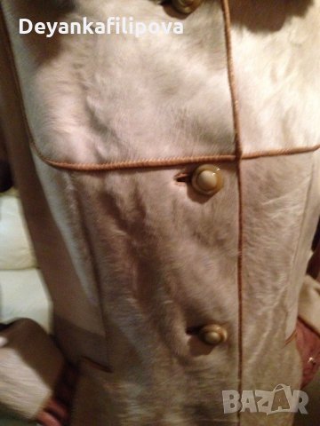 Манто от естествена кожа и косъм пони., снимка 3 - Палта, манта - 15287099