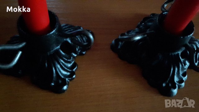 Винтидж свещници, снимка 2 - Декорация за дома - 23772353