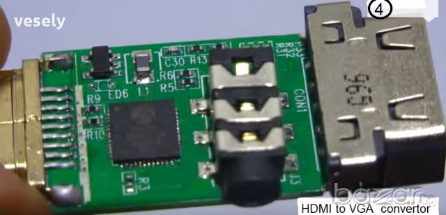 Адаптер HDMI към VGA, снимка 4 - Други - 20254356