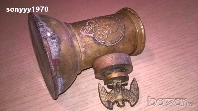 хитлериска антика-немска запалка-ретро-17х9см-внос швеицария, снимка 6 - Антикварни и старинни предмети - 18039160