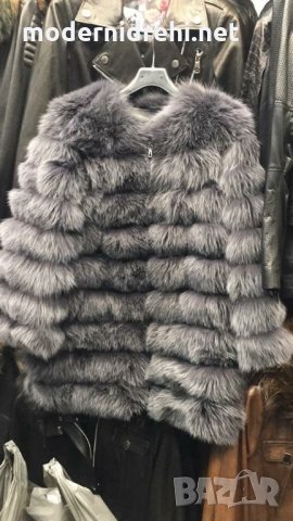 Дамско дълго палто от естествена лисица код 64, снимка 1 - Палта, манта - 23065013