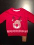 нов пуловер за момиче 6-9мес. и 9-12мес., снимка 1 - Жилетки и елечета за бебе - 20883728