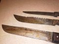 три стари ножа-ретро колекция-37/34/30см, снимка 14