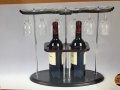Поставка за вино с чаши , снимка 4
