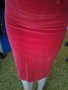 страхотна наситено червена елегантна пола, снимка 4