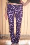 Стилен панталон в лилово размер С, снимка 4