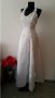 Сватбена булченска сатенена рокля с камъни Сваровски нова, снимка 1 - Рокли - 14593081
