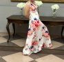 Лятна ефирна флорална рокля, снимка 2