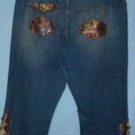 Дизайнерски дънкови бермуди ”DNA” jeans originals” Dona Caran New York! 4-5XL, снимка 3 - Дънки - 14498792