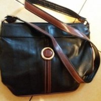 Дам.чанта-"BIJOU"-/изк.кожа/-черна+кафяво. Закупена от Италия., снимка 9 - Чанти - 22401944