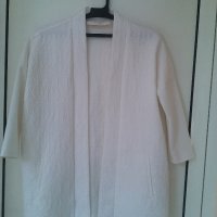 бяло спорно елегантно сако, снимка 3 - Жилетки - 22276490