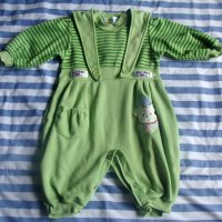 Бебешки зелено гащеризонче, снимка 1 - Бебешки гащеризони - 19355451