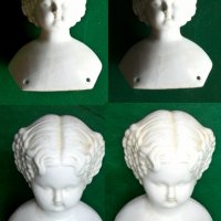 Стара Глава на кукла, снимка 9 - Антикварни и старинни предмети - 22908961