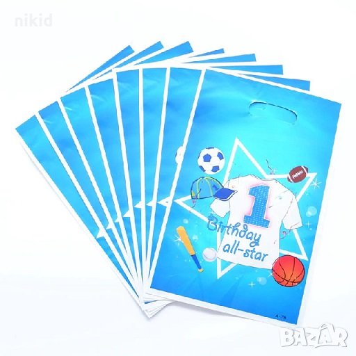 10 бр торбички спортни футбол за сладки подарък рожден ден парти, снимка 1
