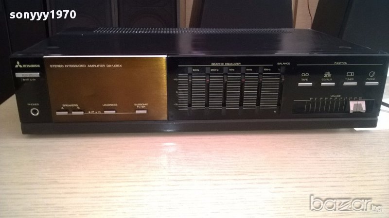 mitsubishi da-u36x-stereo integrated amplifier-внос швеицария, снимка 1