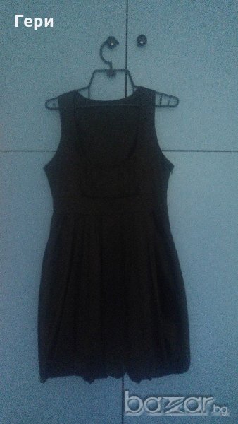 Черна рокля сукман, тип балон, снимка 1