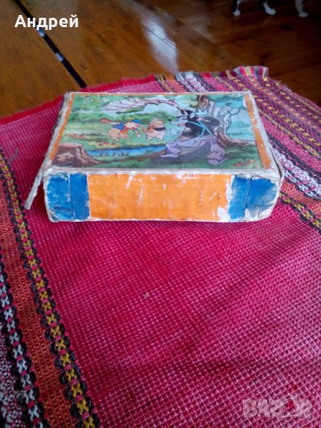 Стара детска игра с кубчета, снимка 1