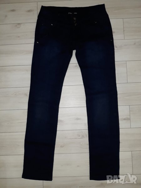Тъмно сини дамски дънки марка Fanco Jeans, снимка 1
