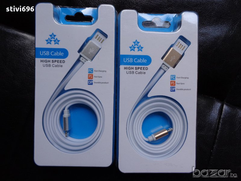 USB кабел за зареждане на телефон 100 см., снимка 1