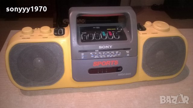 sony sports-mega bass-внос швеицария, снимка 2 - Ресийвъри, усилватели, смесителни пултове - 22745925