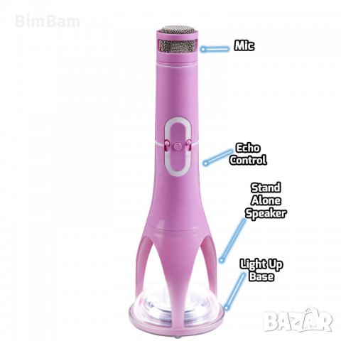 Микрофон The Rocket Pink, снимка 2 - Караоке - 23442630