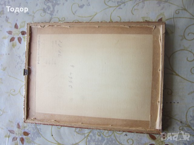 Стара картина офорт подписана графика , снимка 6 - Картини - 25764261