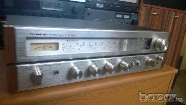 toshiba sa-220l stereo receiver-made in japan-ретро ресивър, снимка 2 - Ресийвъри, усилватели, смесителни пултове - 7312685