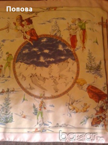 Промо!,,MARC CAIN ''коприна, 100% оригинал/ скиорски  мотиви /