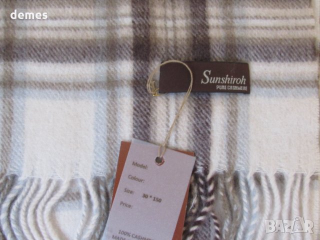 Фин шал 100% кашмир, каре, Монголия, снимка 6 - Шапки - 23511551