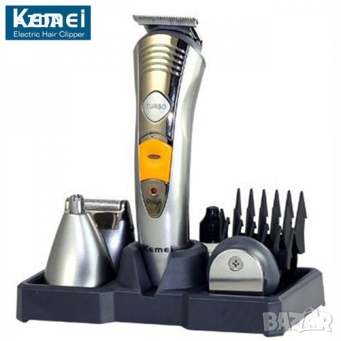 Машинка за подстригване и бръснене Kemei  7 в 1 функции акумулаторна , снимка 3 - Тримери - 25352269