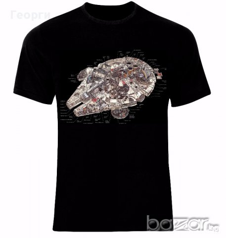 Междузвездни Войни Star Wars Millennium Falcon YT-1300 Тениска Мъжка/Дамска S до 2XL, снимка 1 - Тениски - 14036718