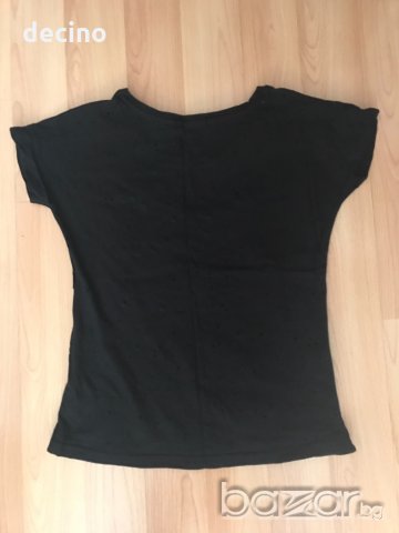 Черна тениска Terranova, снимка 3 - Тениски - 19005898