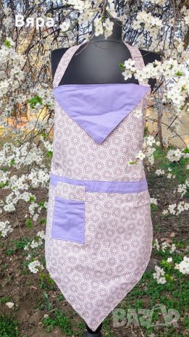 Кухненска престилка с десен на мандали в лила!Кройка ромб!, снимка 2 - Други - 25680639