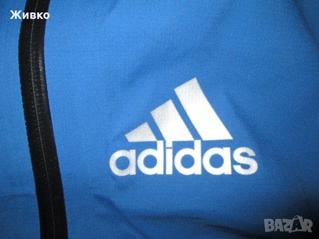 Adidas нов, с етикет син водоустойчив панталон с мембрана., снимка 2 - Спортни дрехи, екипи - 23204328